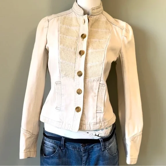 Marc Jacobs Jackets Coats Marc Jacobs Ivory Denim Jacket